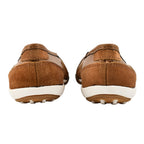 Down to Earth Ladies Leather Ballerina Shoe (Size 4) - Tan_7805873_3