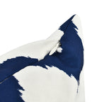 Summer Zig Zag Navy Printed Water Repellent Outdoor Cushion-Bed Linen-Dark Blue