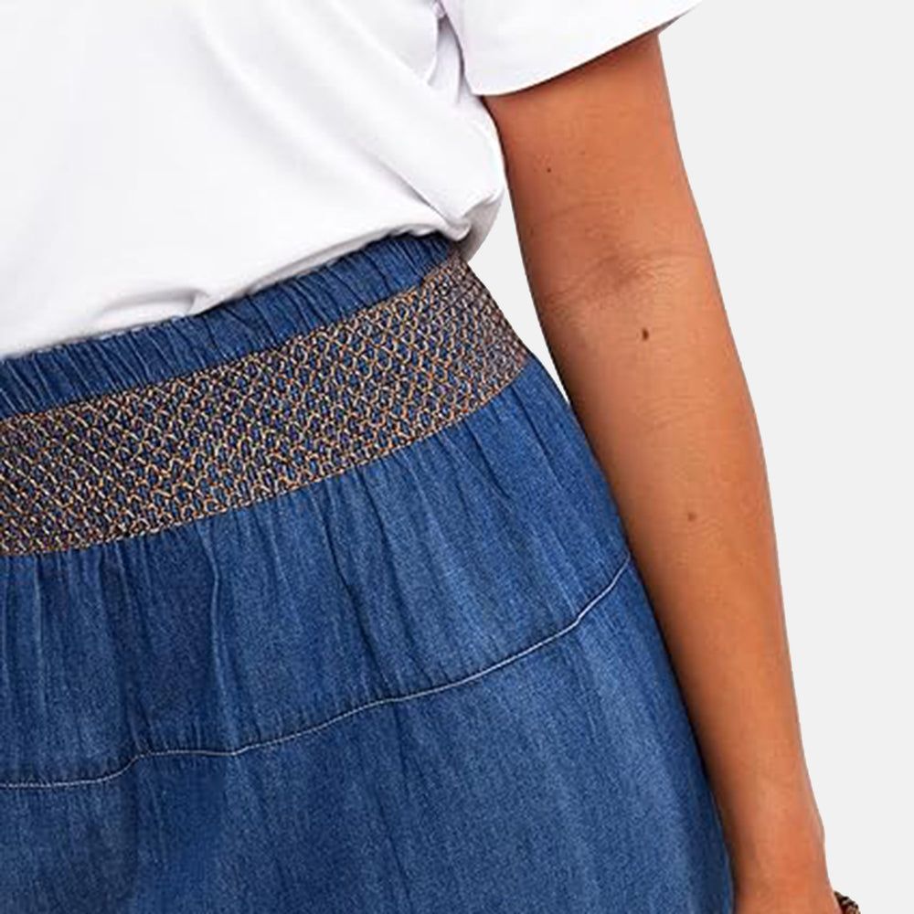 Close Out Deal 100% Cotton Denim Tiered Skirt (Size 8)_7807493_1