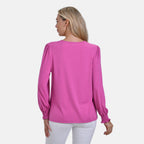 La Marey V-Neck Long Sleeve Top (Size 20 to 22) - Purple_7811218_1