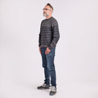 Cotton Woven Jumper (Size S) - Grey Navy_7812744_1