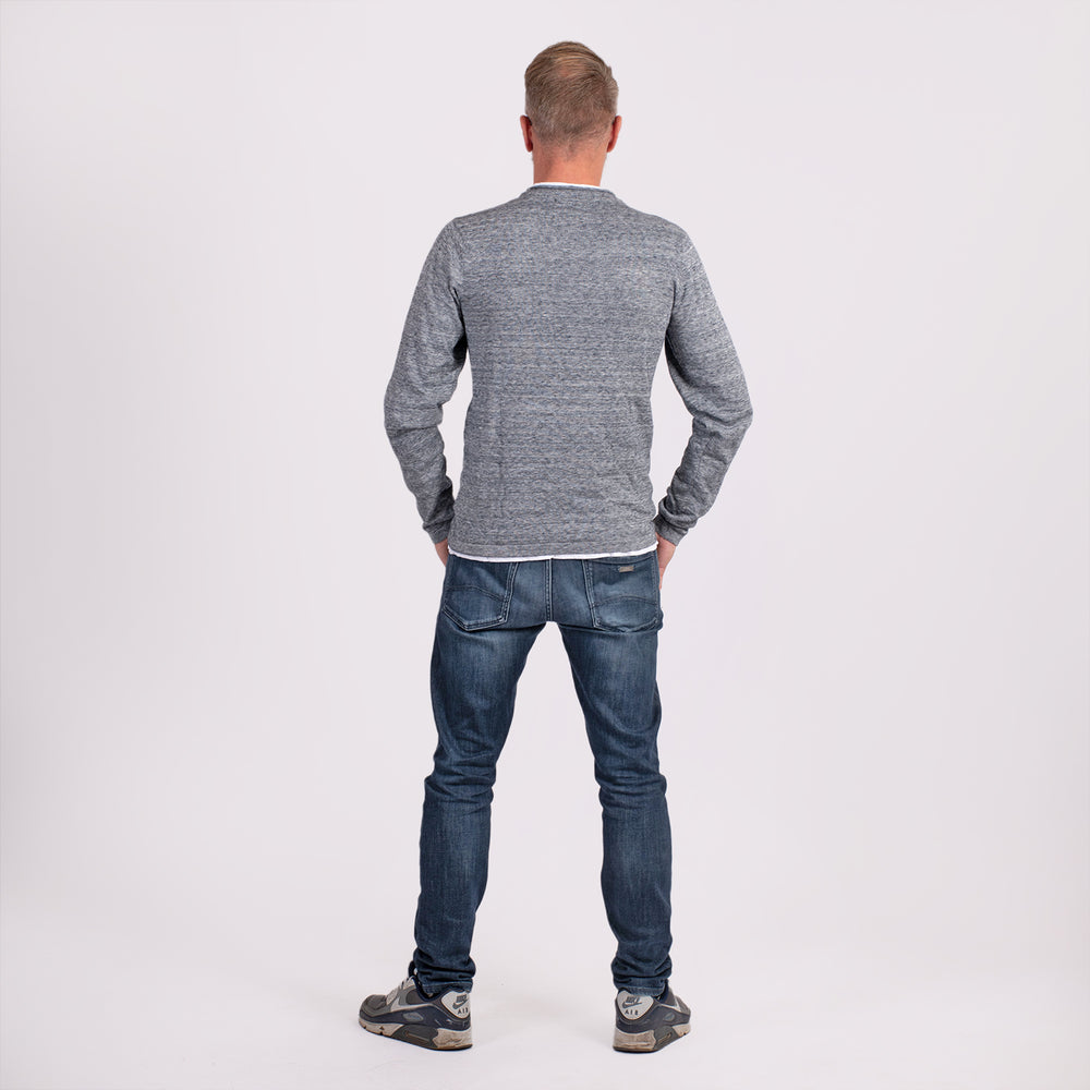 Cotton Woven Jumper (Size L) - Grey_7812788_1