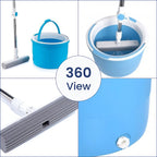 Aqua Laser Rotator Mop Self-Wringing System 180 Rotation - Blue