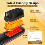 Beautech Portable Wireless LCD Straightener Brush (35W) - Black