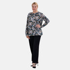 La Marey  (Pattern) Full Sleeve Jersey Tops with Printed Stripes- Multi_7816663