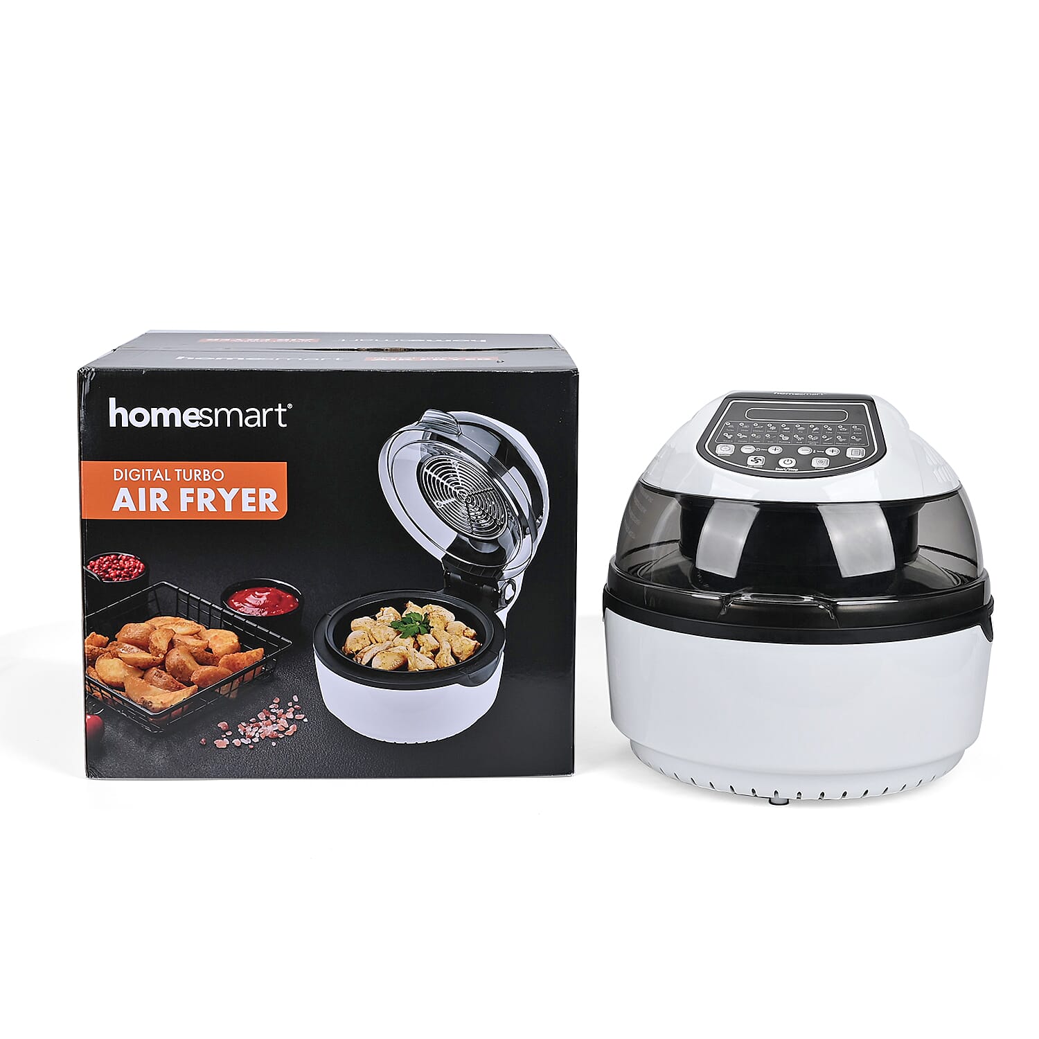 Homesmart Rotisserie Air Fryer 10 L -Roast, Crisp, Bake, Grill, Reheat - 50-230c - Dishwasher Safe