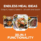 Homesmart Rotisserie Air Fryer 10 L -Roast, Crisp, Bake, Grill, Reheat - 50-230c - Dishwasher Safe