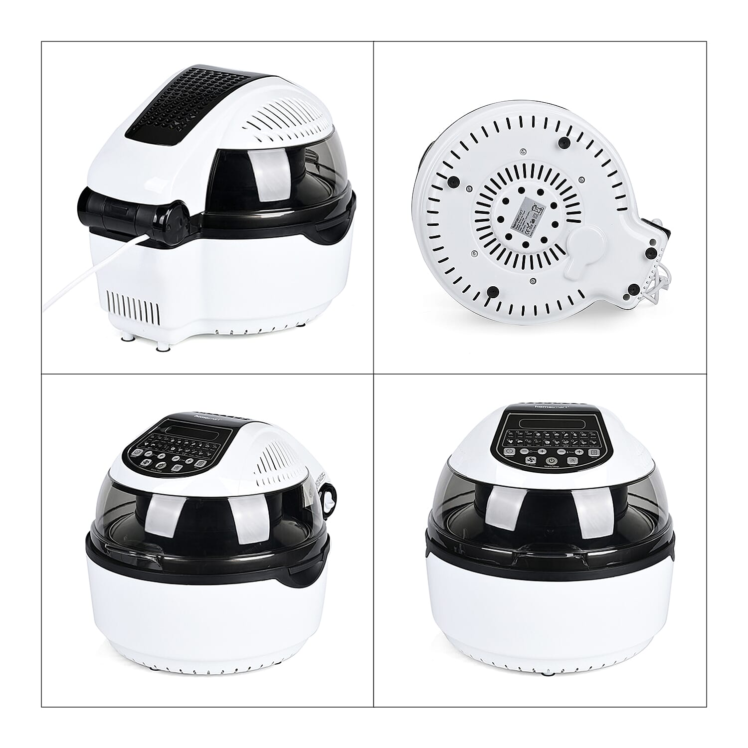 Homesmart Rotisserie Air Fryer 10 L -Roast, Crisp, Bake, Grill, Reheat - 50-230c - Dishwasher Safe