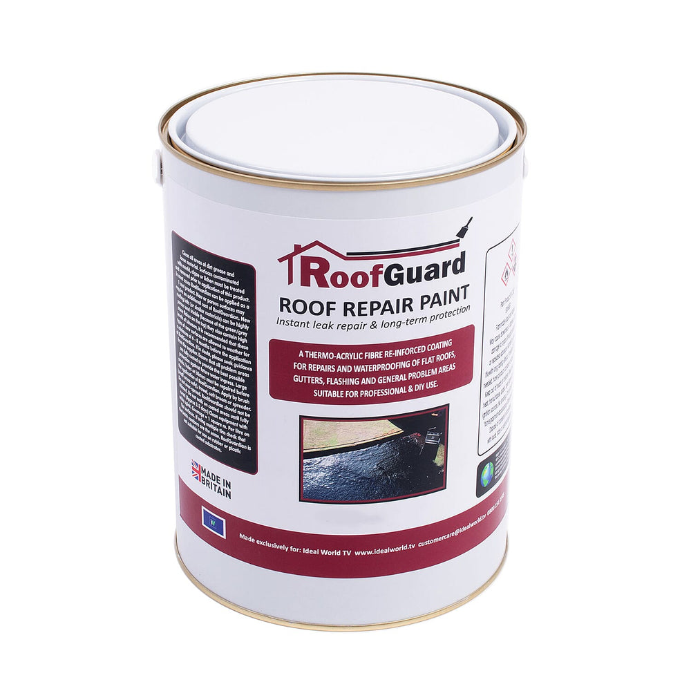 Roof Guardian Instant Waterproofing Paint for Leaking Roofs (1Lt) - White