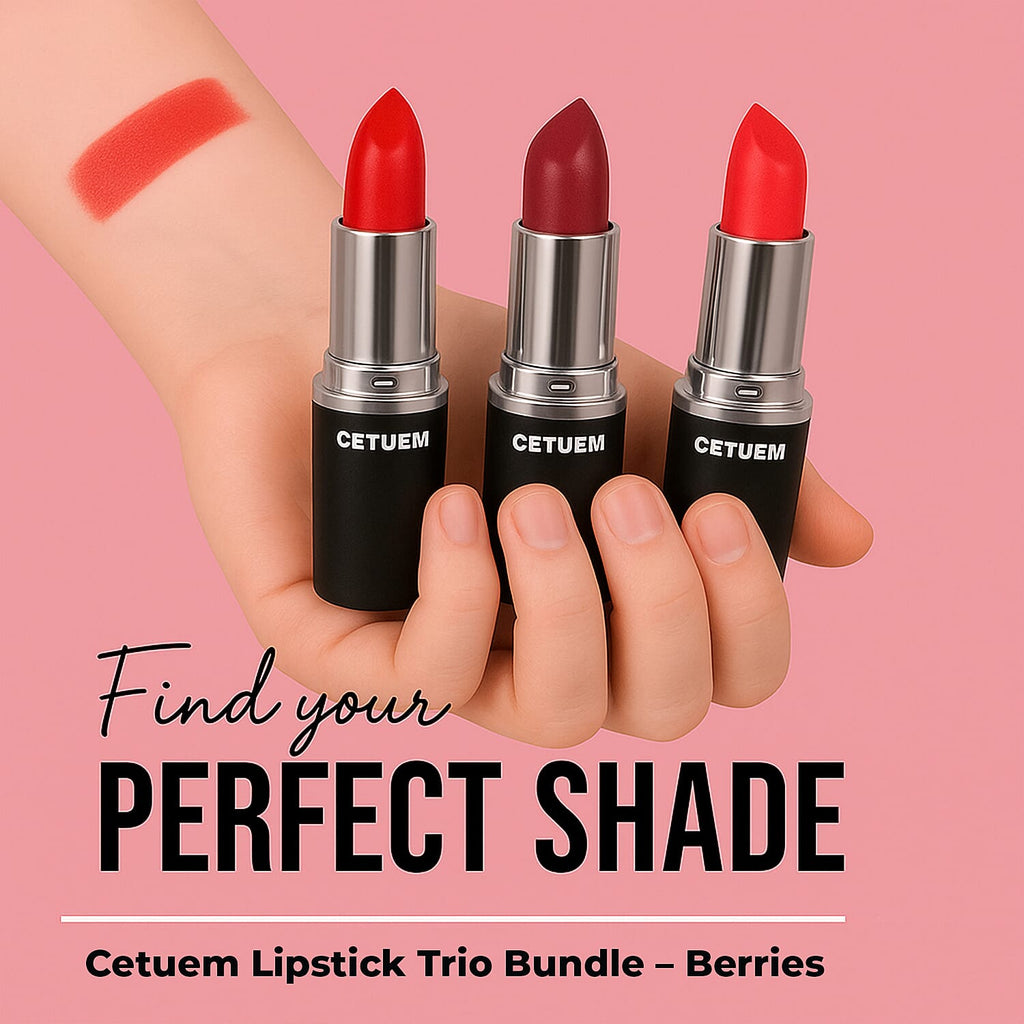 Cetuem Lipstick Trio Bundle Berries (Incl. Shade No. 9,7,103)