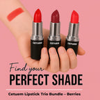 Cetuem Lipstick Trio Bundle Berries (Incl. Shade No. 9,7,103)