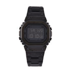 GENOA TIME V2 Japanese Movt. 5ATM Water Resistant Black Multifunctional LED Dial Watch with Stainless Steel Strap_7824471