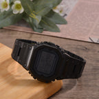 GENOA TIME V2 Japanese Movt. 5ATM Water Resistant Black Multifunctional LED Dial Watch with Stainless Steel Strap_7824471_1