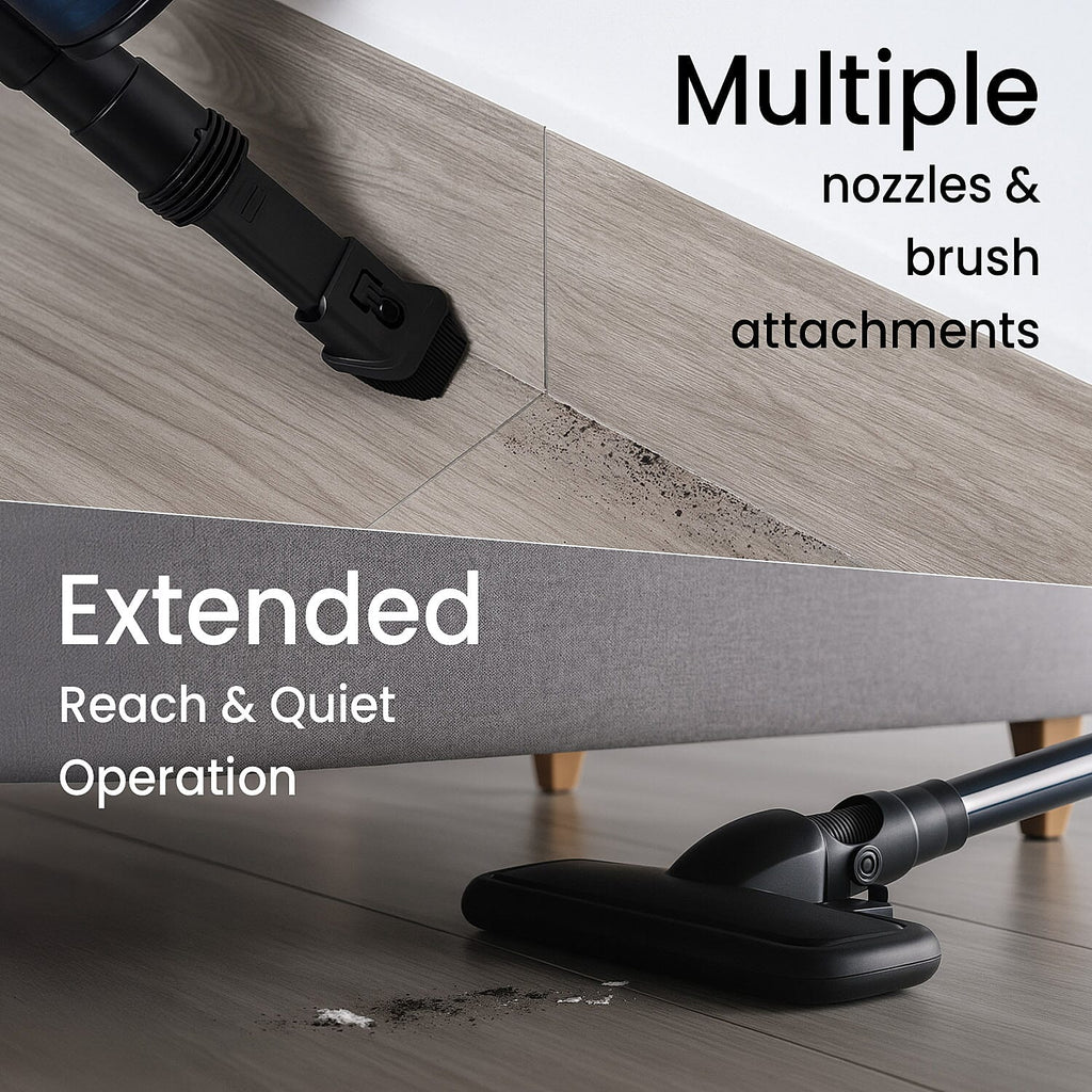 Handheld Vacuum Cleaner with Dust Storage Capacity and HEPA Filter (400W) - Black