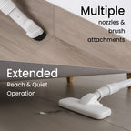 Handheld Vacuum Cleaner with Dust  Tank Storage Capacity and HEPA Filter (400W) - White