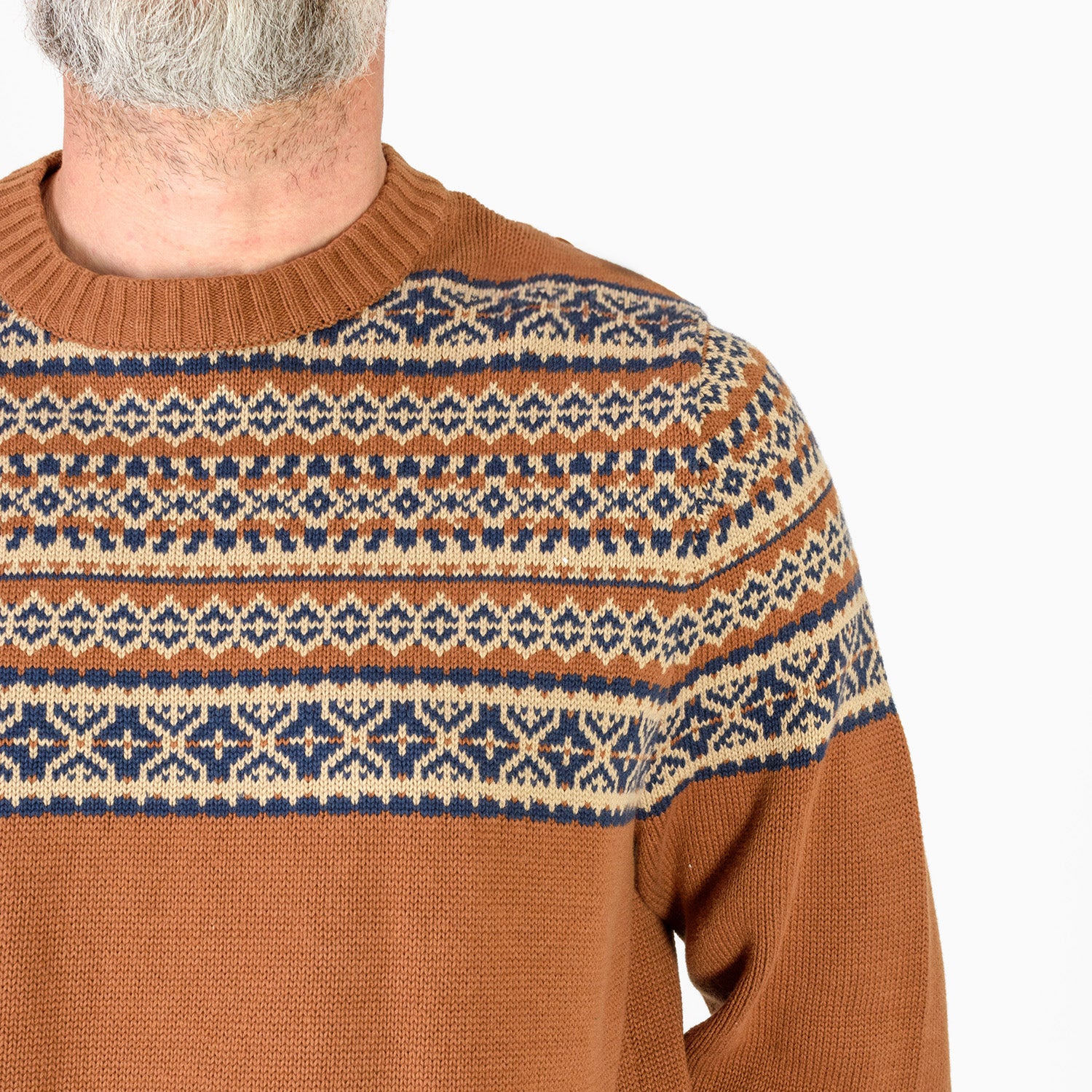 Cotton Jumper Size L- Brown_7827513_3