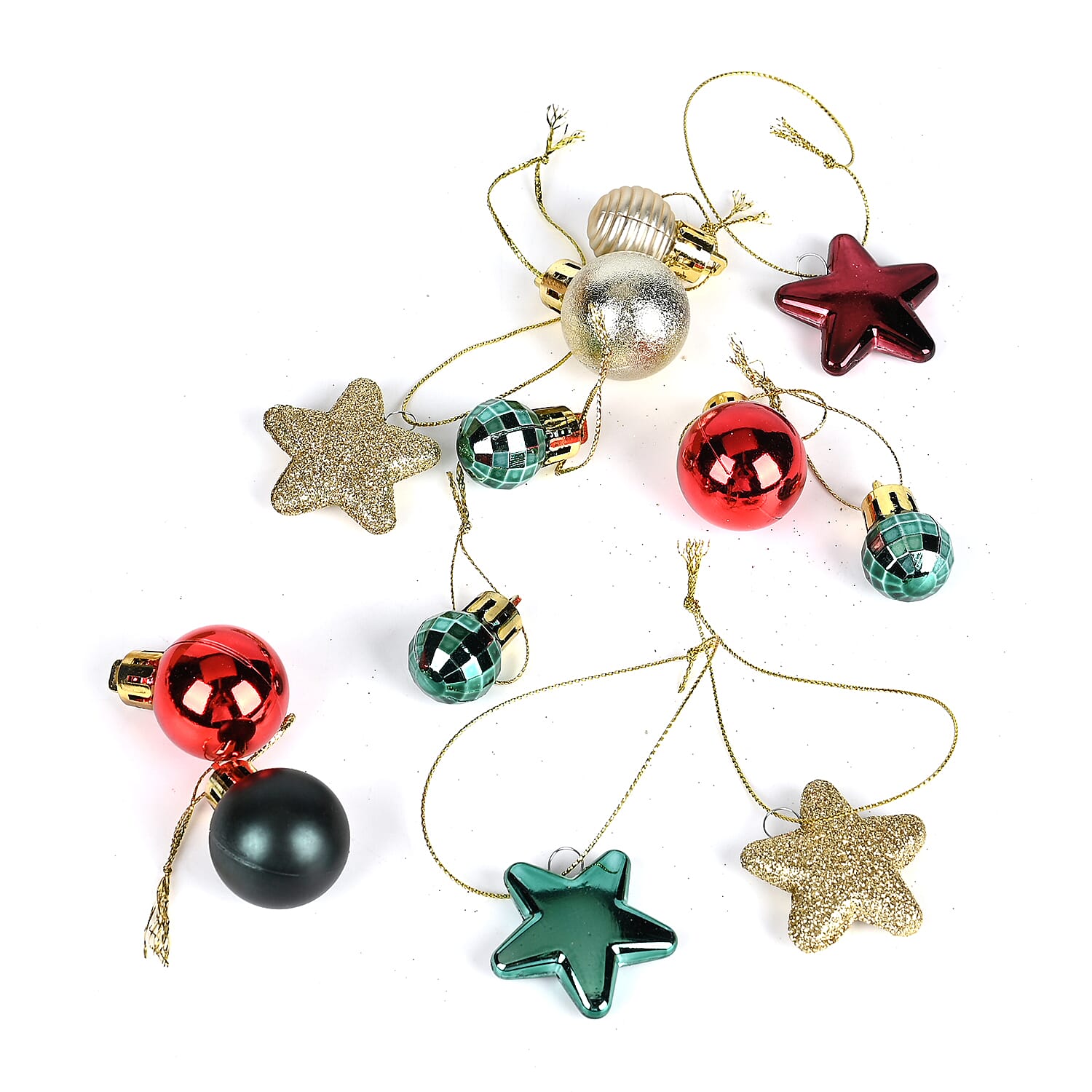 Set Of 70 Christmas Decorations