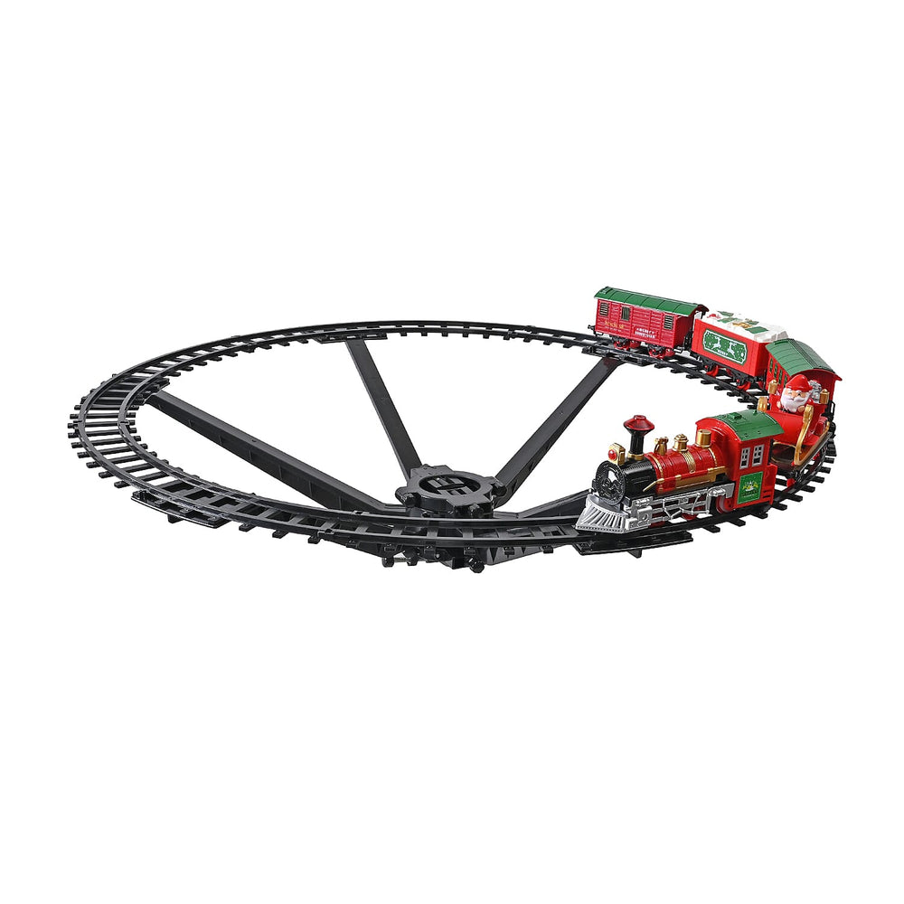 Christmas Tree Train Set Attaches To Your Tree with Realistic Sounds & Lights, Battery Operated.