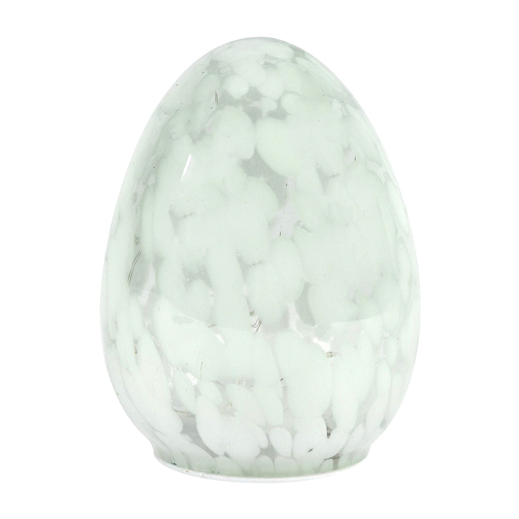Ambient Egg Glass LED Lamp with String Lights (3xAAA Battery not inc.) - Light Green