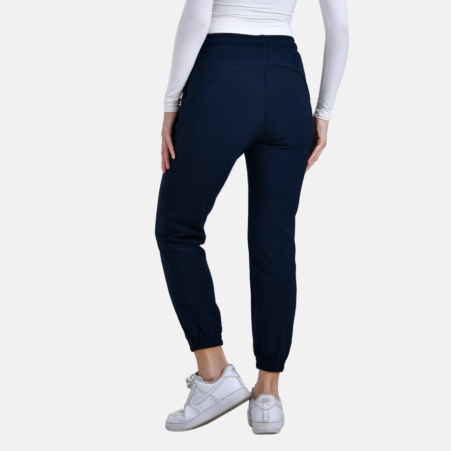 La Marey Casual Elasticated Joggers (Size 12 to 14) - Navy_7830093_1