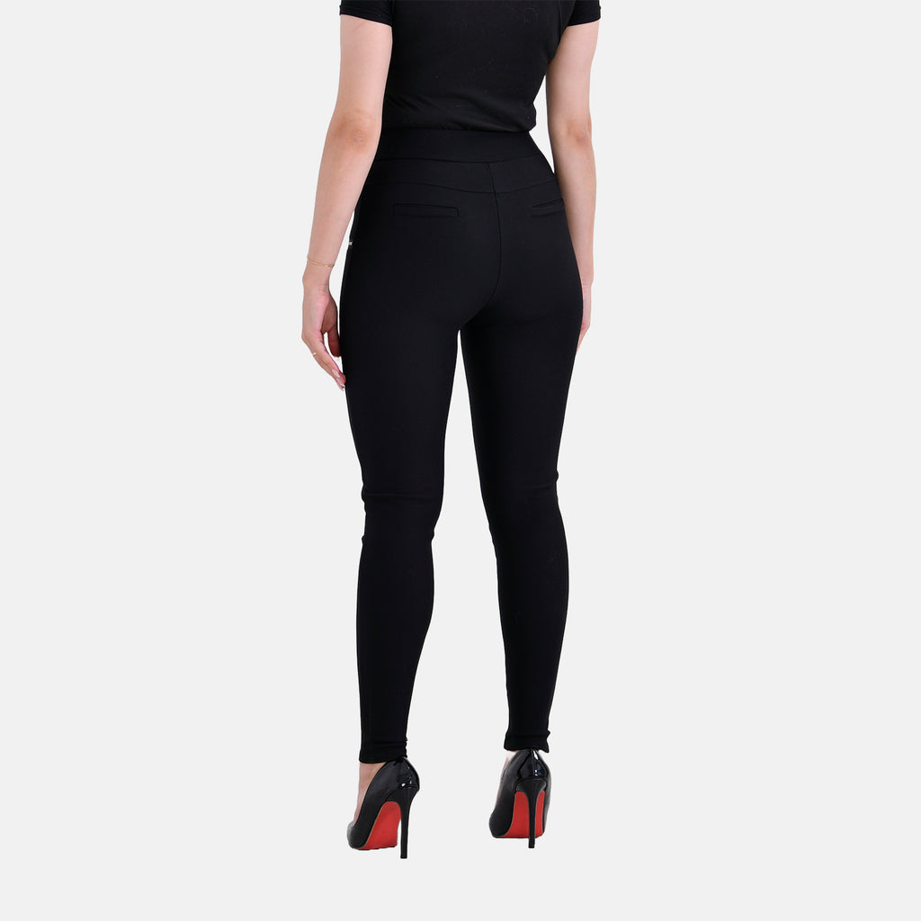 La Marey Ponte Trouser with Zipper (Size 16 to 18) - Black_7831401_1