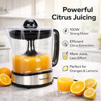 Homesmart Electric Juicer - 2 Squeezers, Pulp Filter, Large Jug, Anti Slip Feet