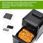Homesmart Digital Air Fryer with Window - Crisp, Roast, Bake, Toast - with Less Oil 60-200c 6L  (Appox. 25cm x 30cm - 10in x 12in)