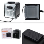 Homesmart Digital Air Fryer with Window - Crisp, Roast, Bake, Toast - with Less Oil 60-200c 6L  (Appox. 25cm x 30cm - 10in x 12in)