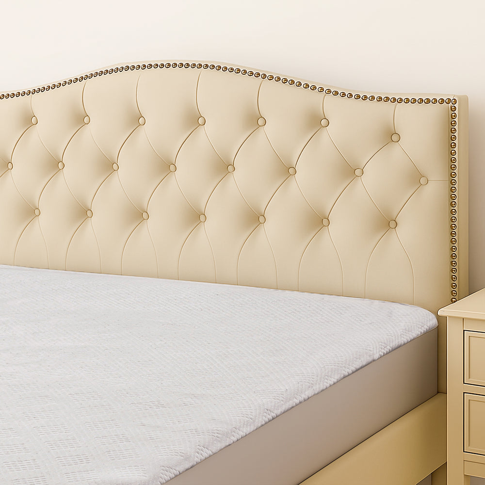Memory Topper with Bamboo Fiber Cover (Size King, 200x150 cm) - White