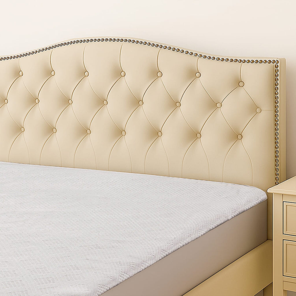 Memory Topper with Bamboo Fiber Cover (Size King, 200x150 cm) - White