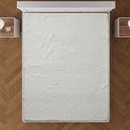 Memory Topper with Bamboo Fiber Cover (Size King, 200x150 cm) - White