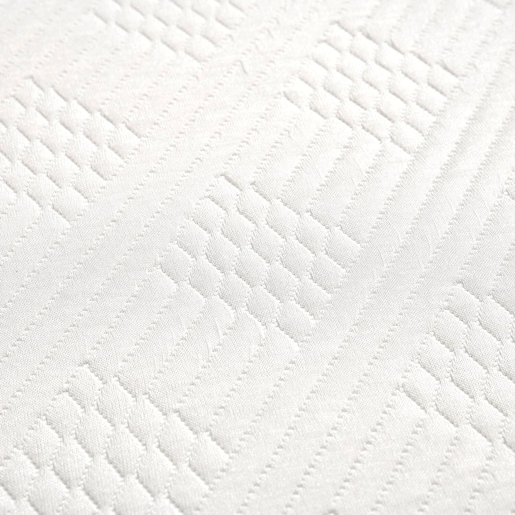 Memory Topper with Bamboo Fiber Cover (Size King, 200x150 cm) - White