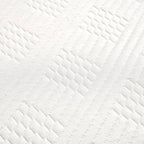 Memory Topper with Bamboo Fiber Cover (Size King, 200x150 cm) - White