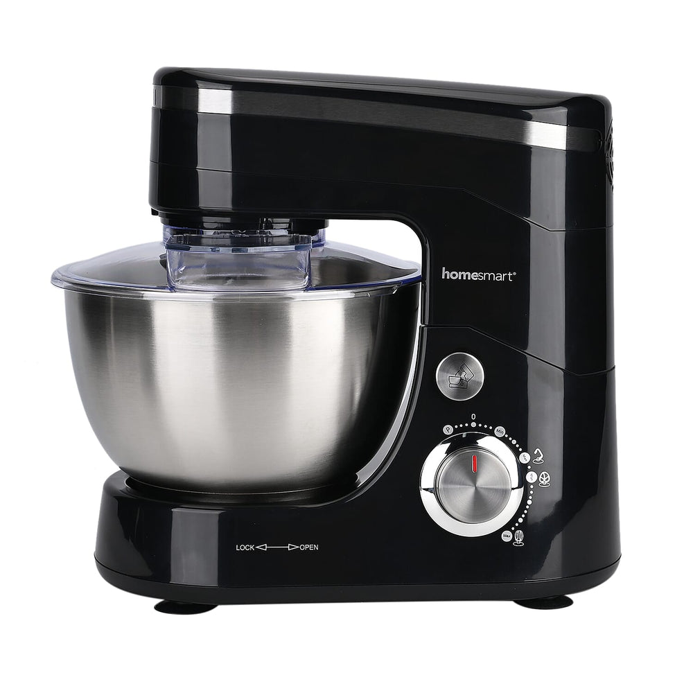Multifunctional Electric Stand Mixer with 3 Attachments (4.5L stainless steel bowl , Power 800W) - Black