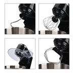 Multifunctional Electric Stand Mixer with 3 Attachments (4.5L stainless steel bowl , Power 800W) - Black