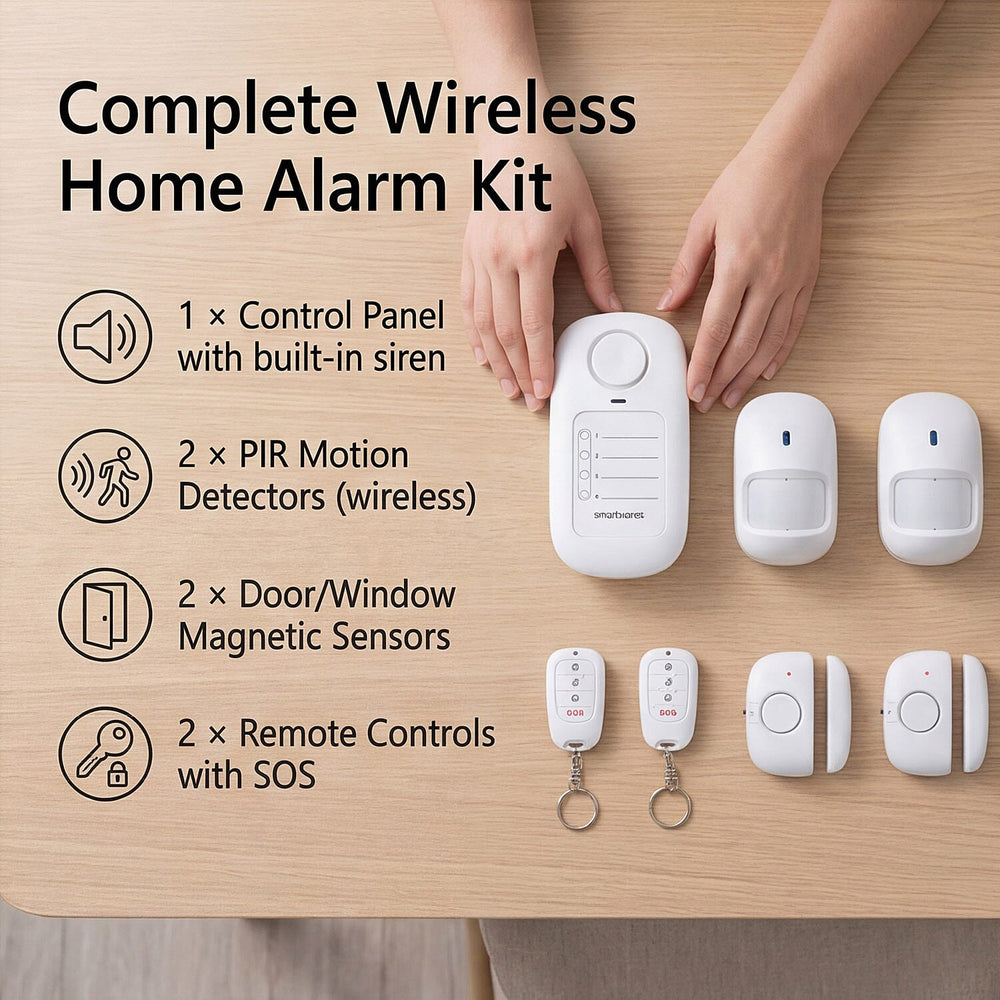 One Time Closeout Deal -- Smartwares Wireless Mini Alarm - White