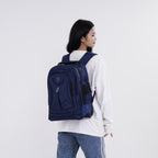 Polyester Patterned Backpack (Size 31x20x46 cm) - Navy & Black_7845890_2