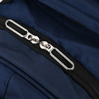 Polyester Patterned Backpack (Size 31x20x46 cm) - Navy & Black_7845890_4