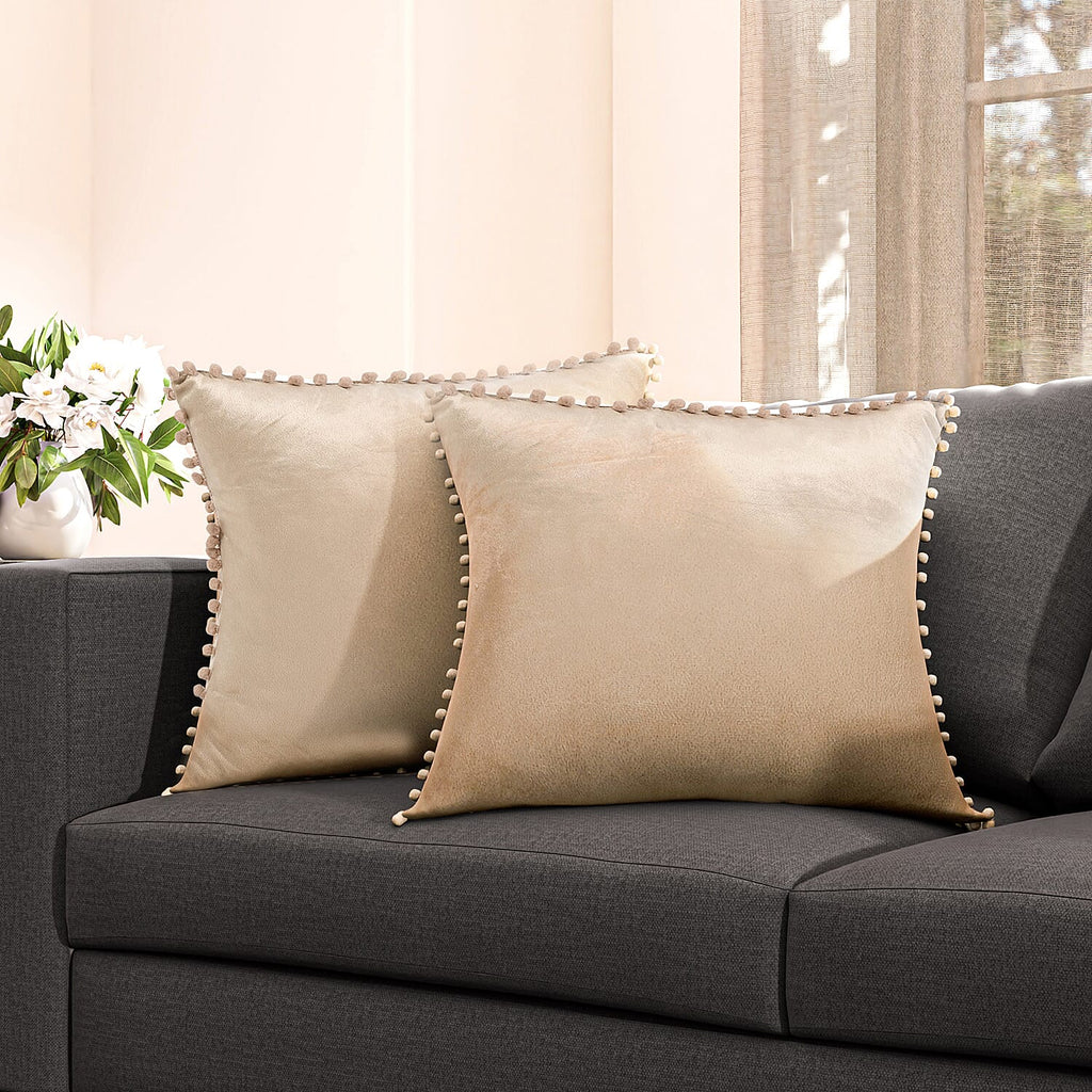 Solid Cushion Cover (Size 45x1 ) - Ivory