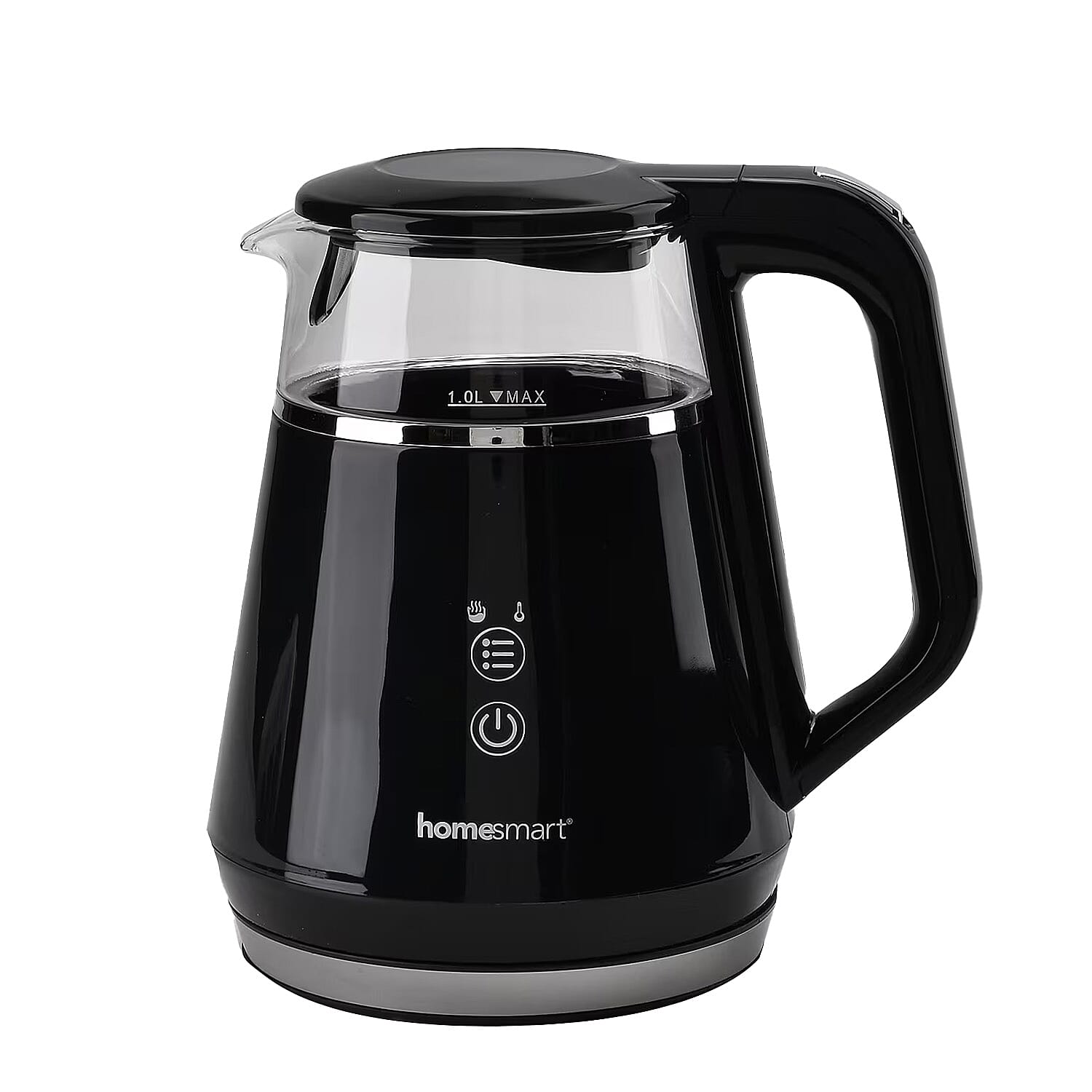 Smart Electric Kettle with Digital Display, Temperature Control - Memory Function (Power 1100W) - Black