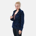La Marey Sequin Blazer (Size L, 16 to 18) - Navy_7850635_2
