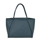 Designer Inspired- 100% Genuine Leather Oversized Tote Bag (Size 46x19x30 cm) - Teal_7850672