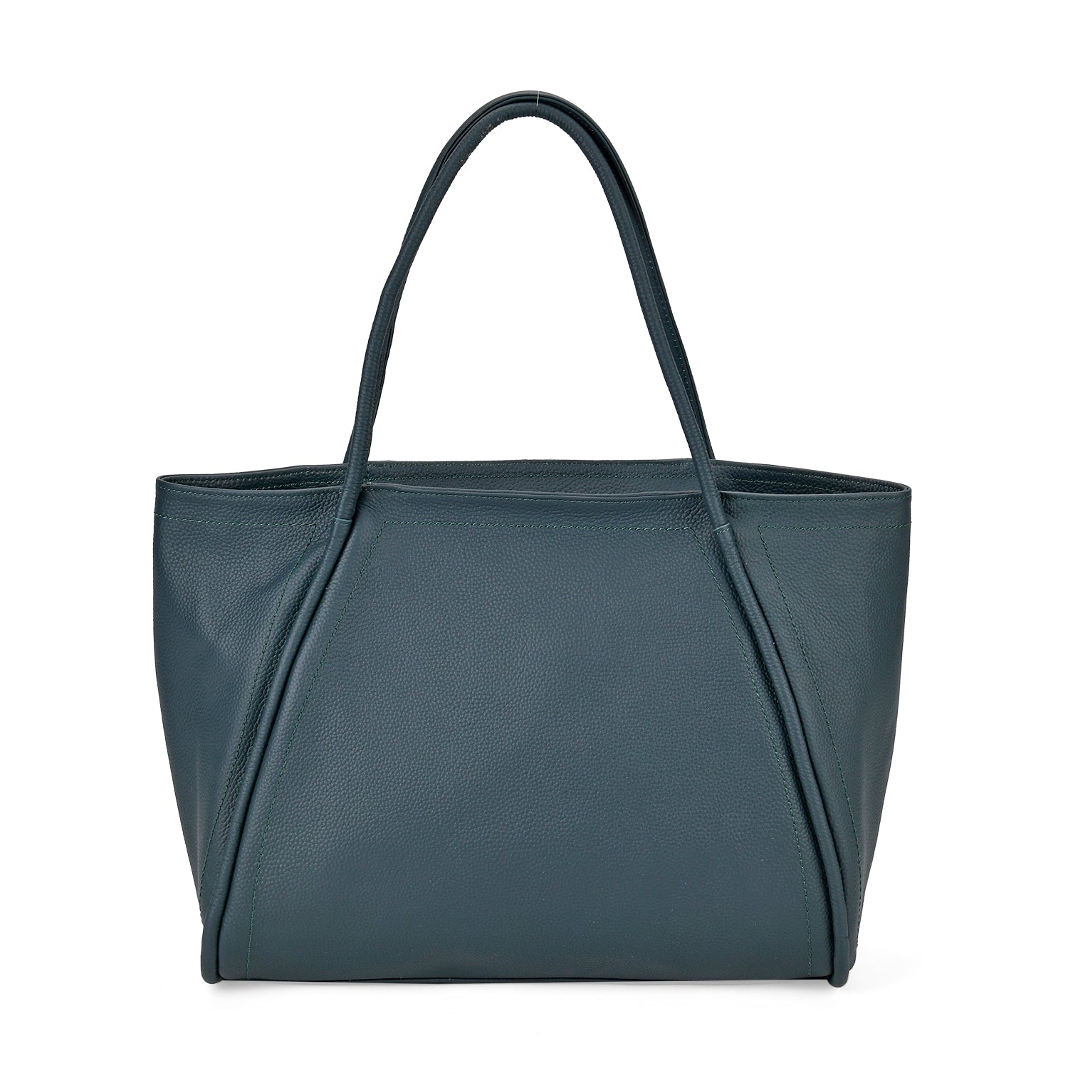 Designer Inspired- 100% Genuine Leather Oversized Tote Bag (Size 46x19x30 cm) - Teal_7850672