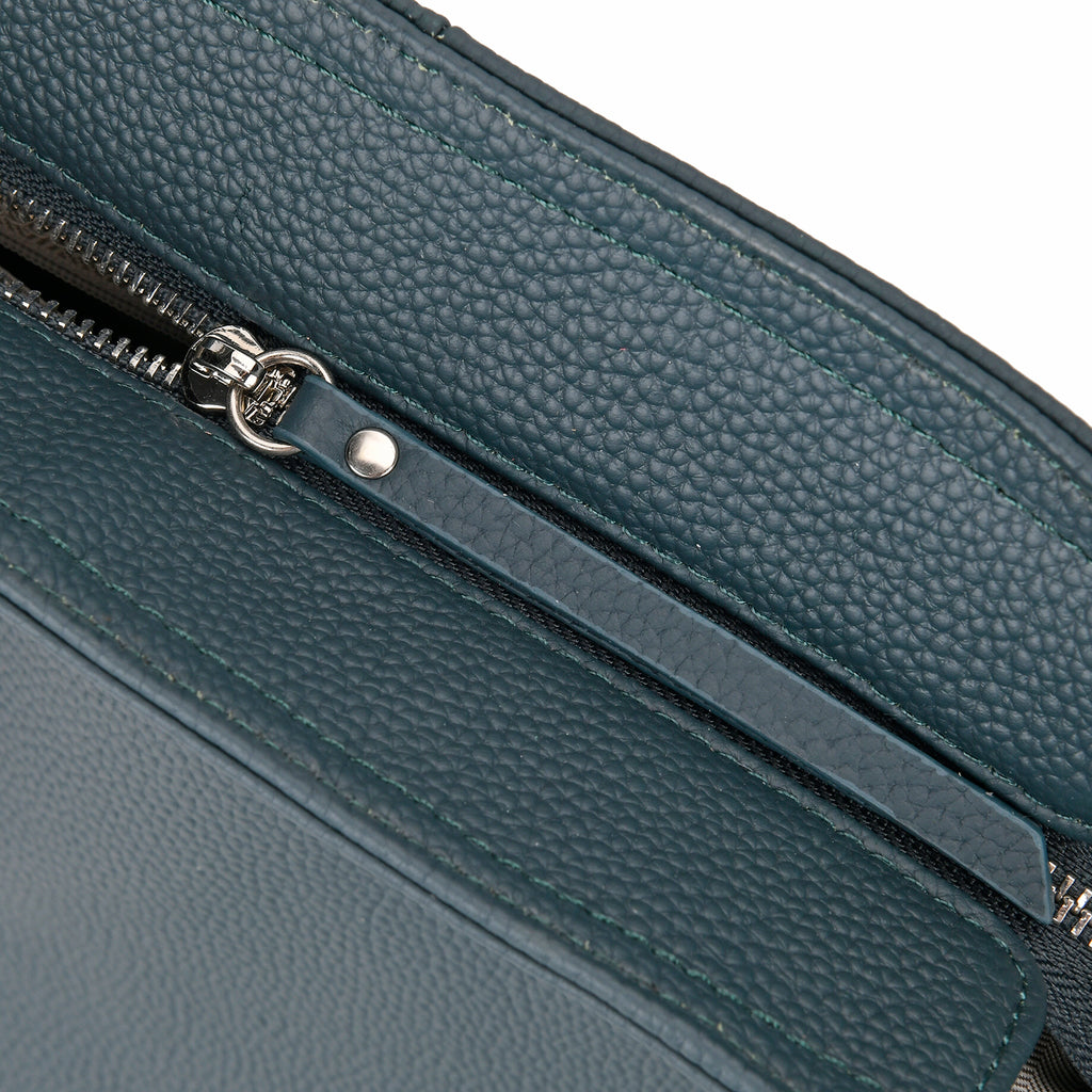 Designer Inspired- 100% Genuine Leather Oversized Tote Bag (Size 46x19x30 cm) - Teal_7850672_5