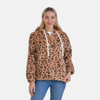 La Marey Plush Hoodie with Buttons (Size 20 to 22) - Brown_7854527