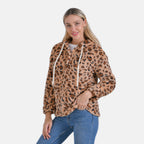 La Marey Plush Hoodie with Buttons (Size 20 to 22) - Brown_7854527_3