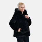 La Marey Reversible Coat with hood - Black_7854633_7