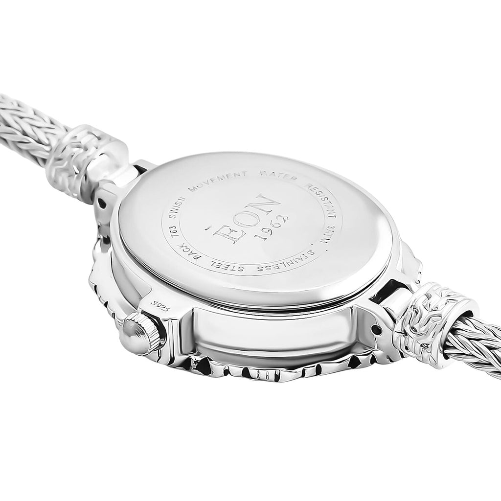 Royal Bali Collection Sterling Silver Tulangnaga Chain Bracelet Watch (Size - 8), Silver Wt. 15.84 Gms._7856836_4