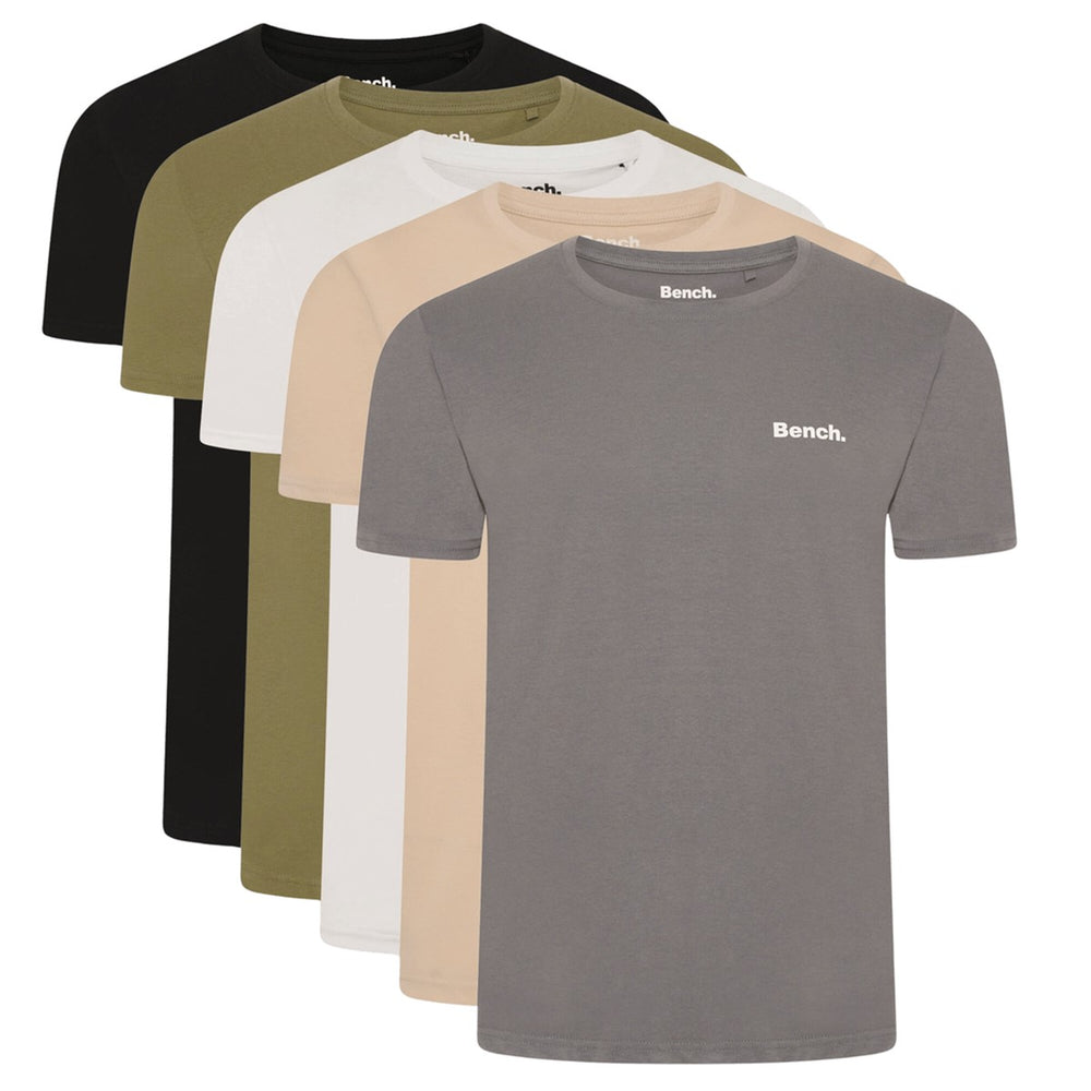 BENCH Pack of 5 Tee with Free Socks (Size L) - Multi_7859202