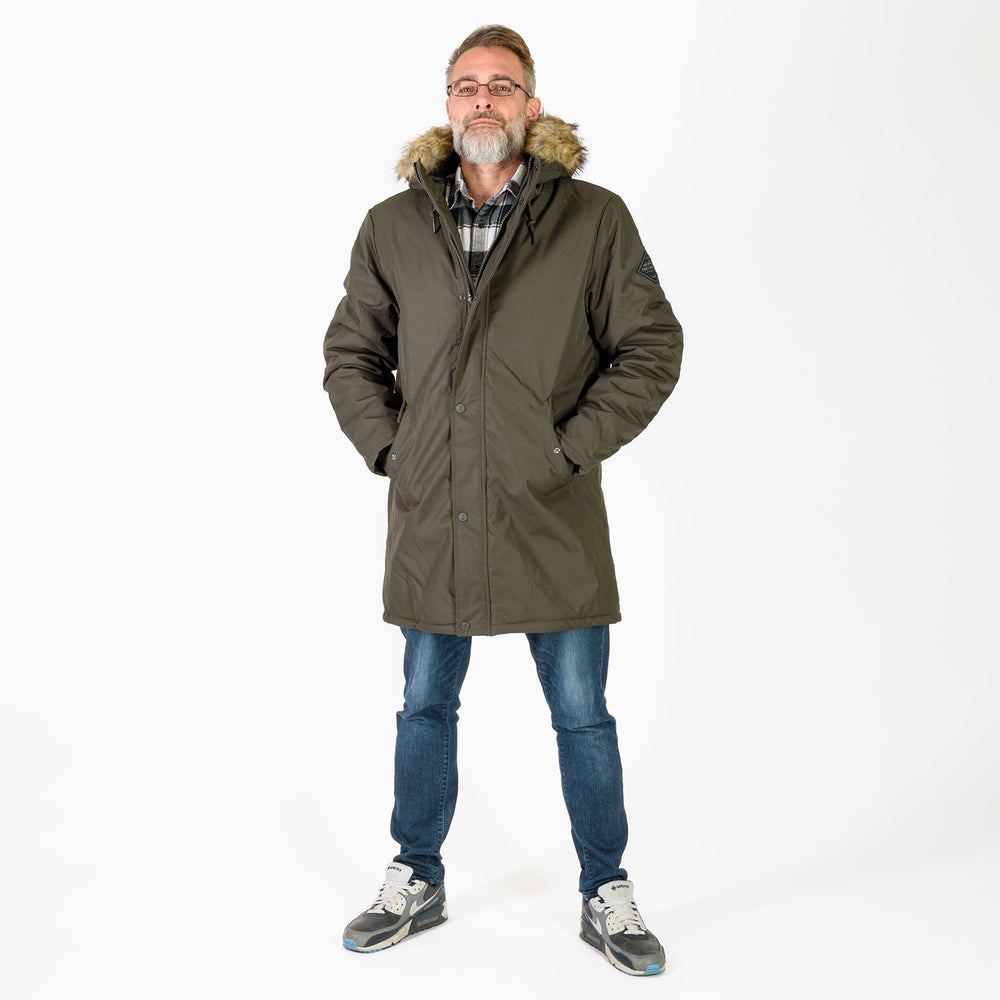 Threadbare Polyester Woven Jacket (Size 1x1 cm) - Khaki_7860928
